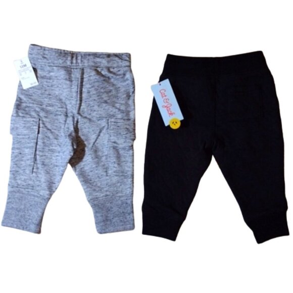 NWT Toddler Boys' 2pk Jogger Pants - Cat & Jack - 12M - Picture 3 of 6